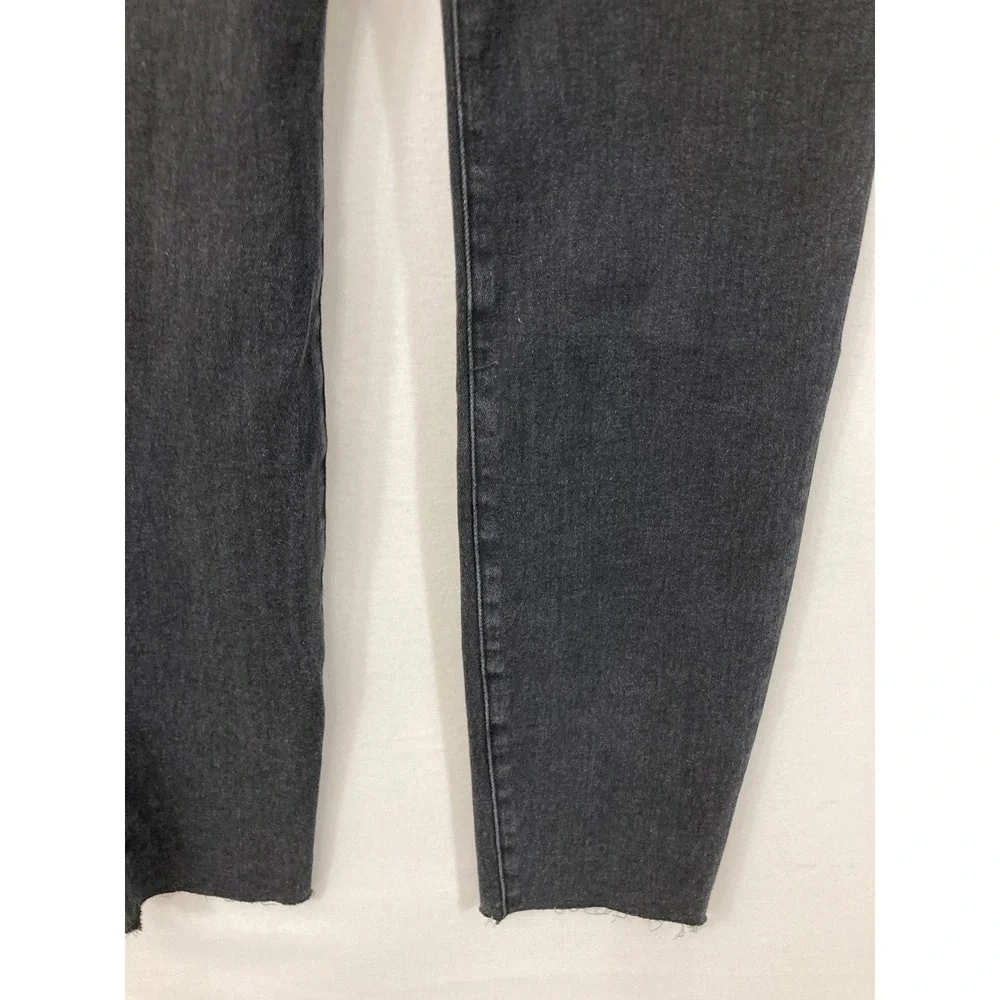 New Good American Good Legs Jeans size 18 Black Skinny High‎ Rise Raw Hem
